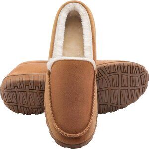 👑Closed Toe Loafers Sneakers Men's Beige Soft Plush Slip On Warm Comfortable